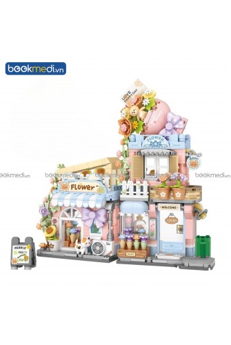 Đồ Chơi Lắp Ráp Mô Hình Tiệm Hoa (Flower Shop) Hãng Loz